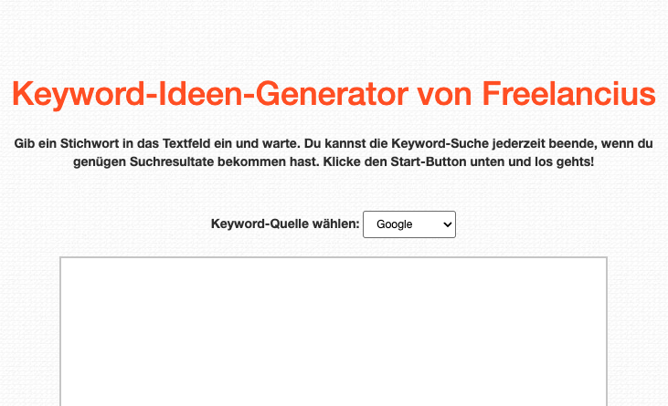 Keyword-Ideen-Generator